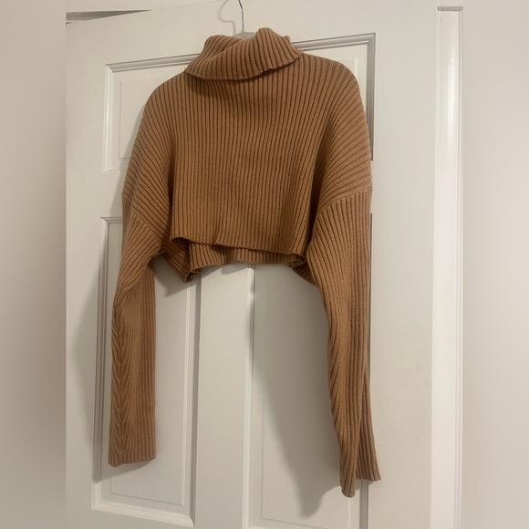 mimosa Sweaters - Mimosa Cropped Turtleneck Sweater